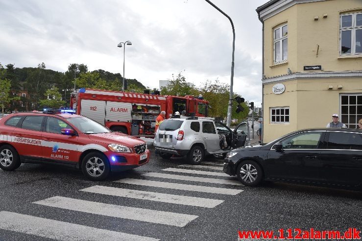 FUH med fastklemt. Vesterbrogade i Vejle. 11/08-2018. K. 13:51.