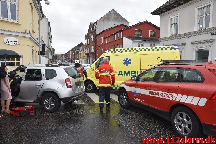 FUH med fastklemt. Vesterbrogade i Vejle. 11/08-2018. K. 13:51.