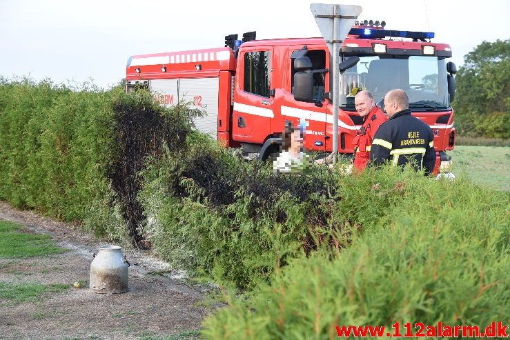 Skovbrand. Agernhavevej Tiufkær. 05/09-2018. Kl. 19:04.