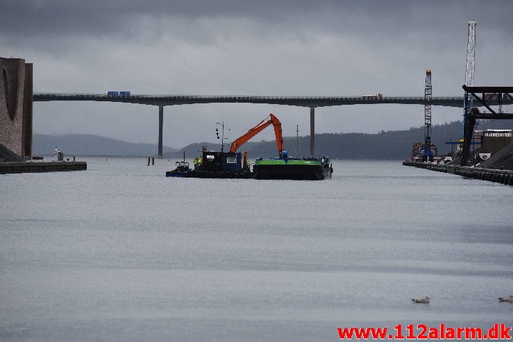 Dykker Opgave. Nordkajen på Vejle Havn. 11/09-2018. KL. 11:28.