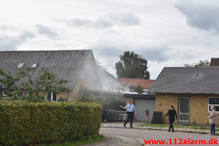 Brand i Villa. Hesteskoen i Jerlev. 15/09-2018. Kl. 14:45.