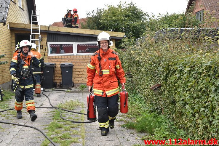 Brand i Villa. Hesteskoen i Jerlev. 15/09-2018. Kl. 14:45.