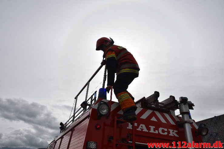 Brand i Villa. Hesteskoen i Jerlev. 15/09-2018. Kl. 14:45.