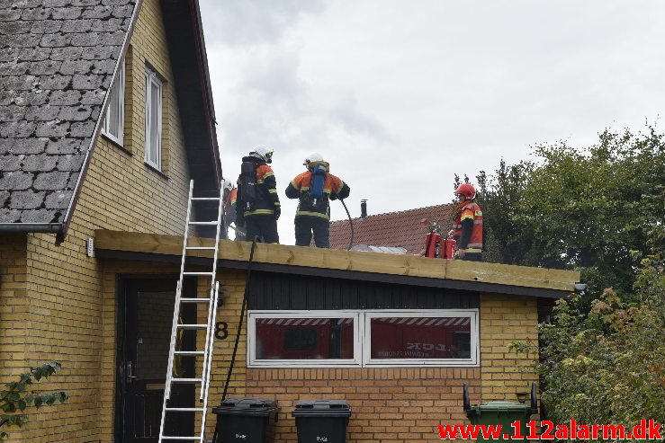 Brand i Villa. Hesteskoen i Jerlev. 15/09-2018. Kl. 14:45.