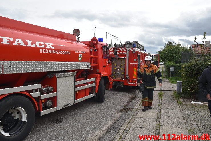 Brand i Villa. Hesteskoen i Jerlev. 15/09-2018. Kl. 14:45.