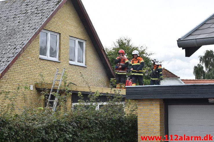 Brand i Villa. Hesteskoen i Jerlev. 15/09-2018. Kl. 14:45.