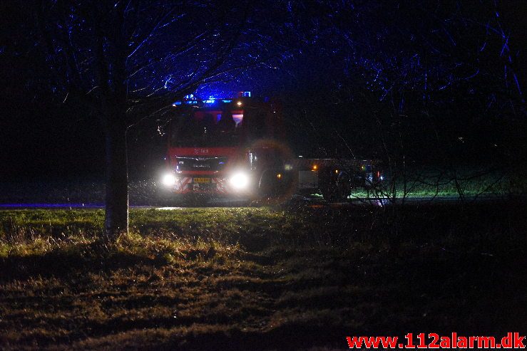 Alvorligt trafikuheld. Juelsmindevej ved Daugård. 21/12-2018. Ca. Kl.19:30.