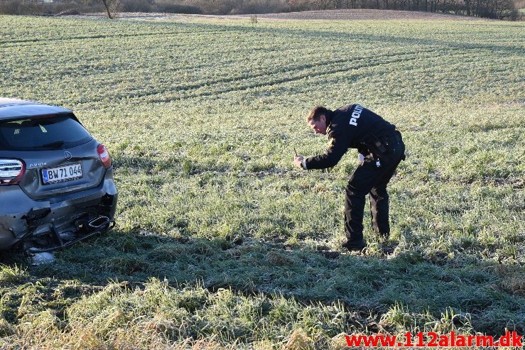 FUH med astklemte. Holtumvej ved Holtum. 18/01-2018. Kl. 09:15.