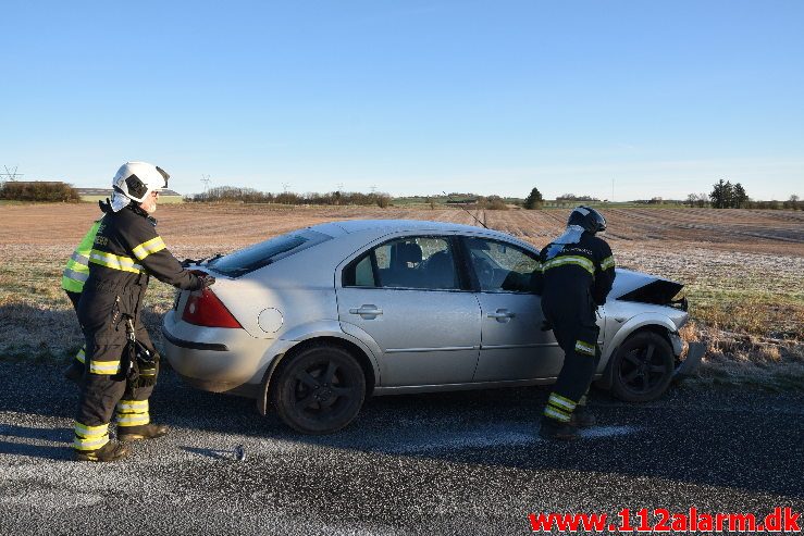 FUH med astklemte. Holtumvej ved Holtum. 18/01-2018. Kl. 09:15.