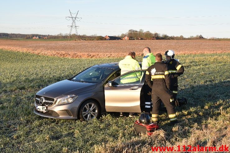 FUH med astklemte. Holtumvej ved Holtum. 18/01-2018. Kl. 09:15.