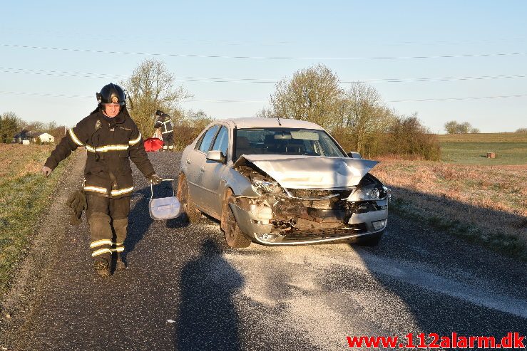 FUH med astklemte. Holtumvej ved Holtum. 18/01-2018. Kl. 09:15.