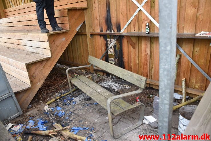 Mindre Brand. Ribe Landevej 4. Kl. 10:06. 21/02-2019.