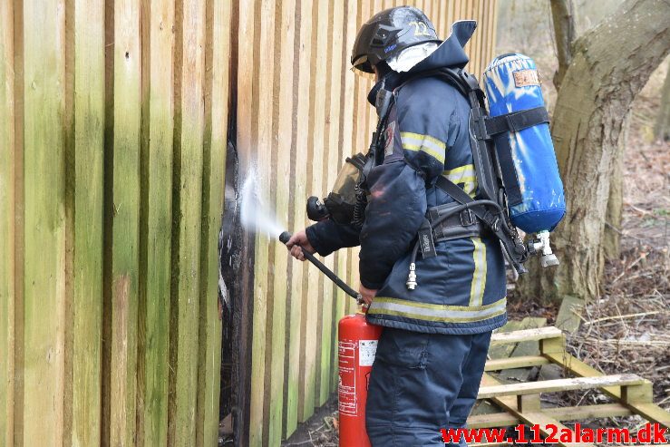 Mindre Brand. Ribe Landevej 4. Kl. 10:06. 21/02-2019.