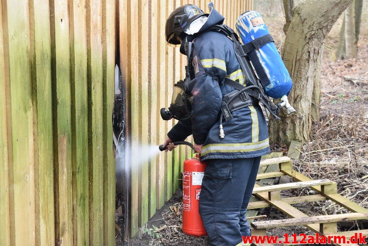 Mindre Brand. Ribe Landevej 4. Kl. 10:06. 21/02-2019.