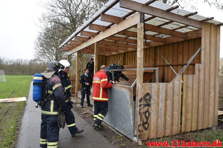 Mindre Brand. Ribe Landevej 4. Kl. 10:06. 21/02-2019.