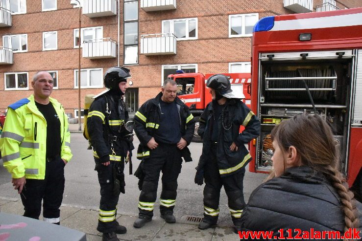 Brand i Bunker. Svendsgade i Vejle. 28/04-2019. KL. 17:00.