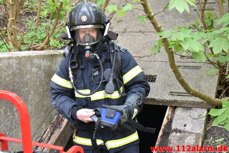 Brand i Bunker. Svendsgade i Vejle. 28/04-2019. KL. 17:00.