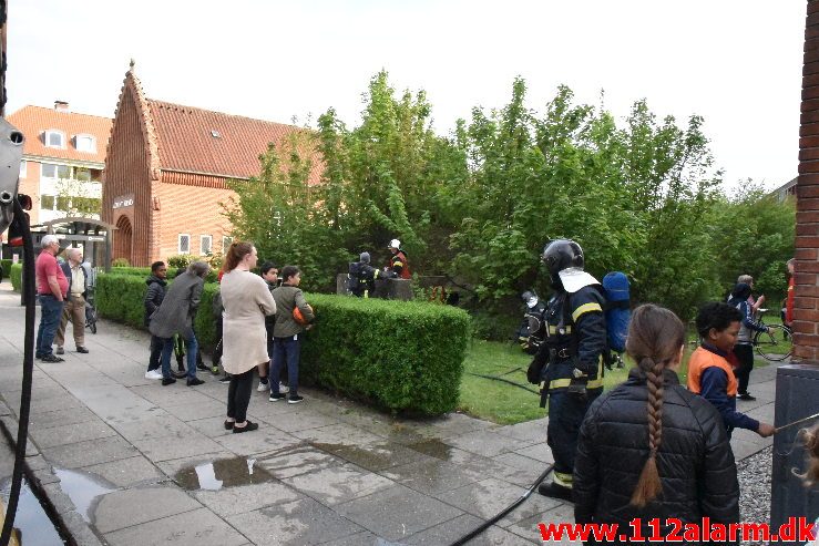 Brand i Bunker. Svendsgade i Vejle. 28/04-2019. KL. 17:00.