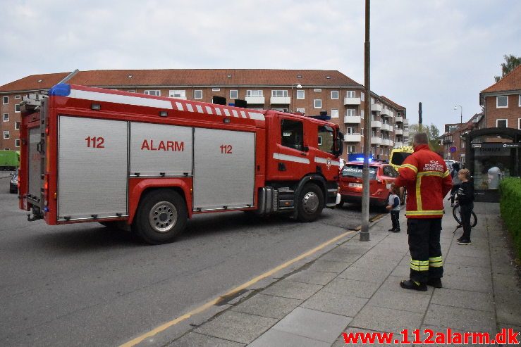 Brand i Bunker. Svendsgade i Vejle. 28/04-2019. KL. 17:00.