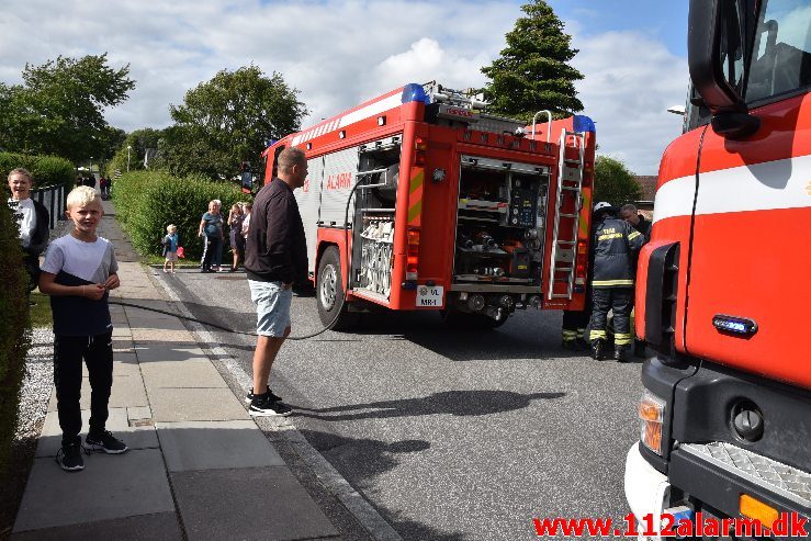 Brand i Villa. Bredager i Bredballe. 06/07-2019. Kl. 17:04.