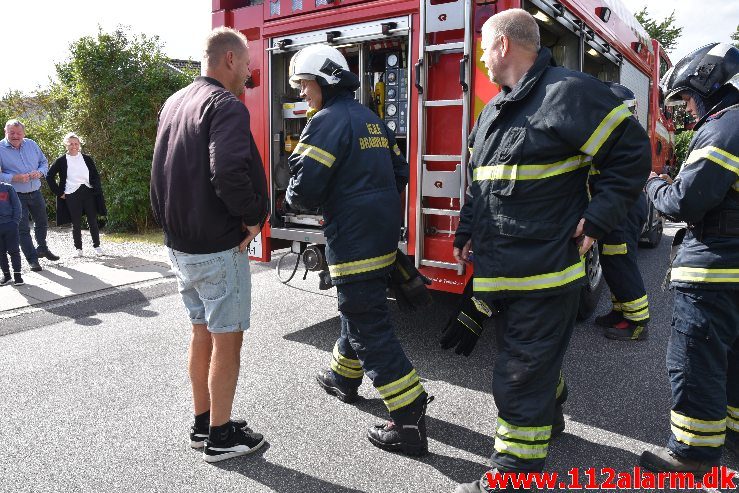 Brand i Villa. Bredager i Bredballe. 06/07-2019. Kl. 17:04.