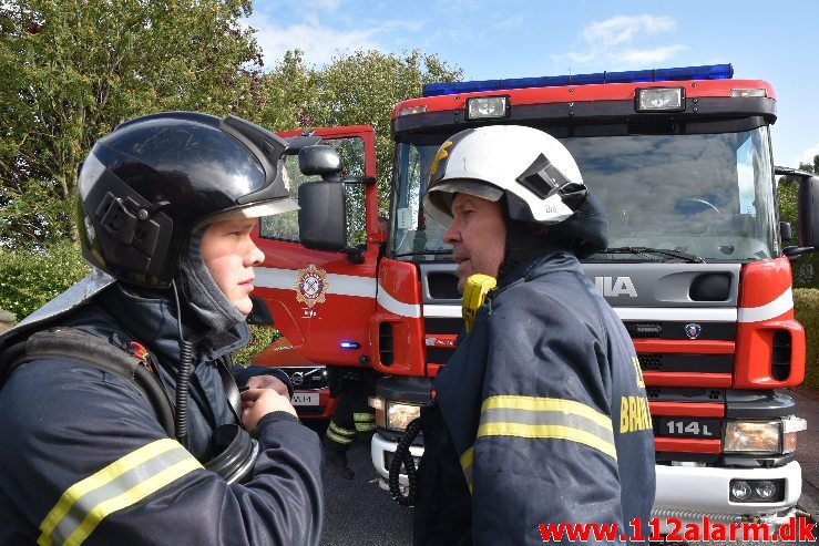 Brand i Villa. Bredager i Bredballe. 06/07-2019. Kl. 17:04.