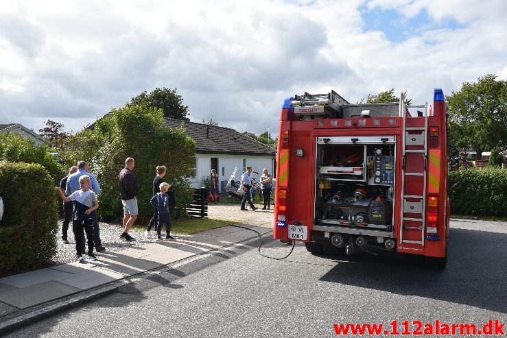 Brand i Villa. Bredager i Bredballe. 06/07-2019. Kl. 17:04.