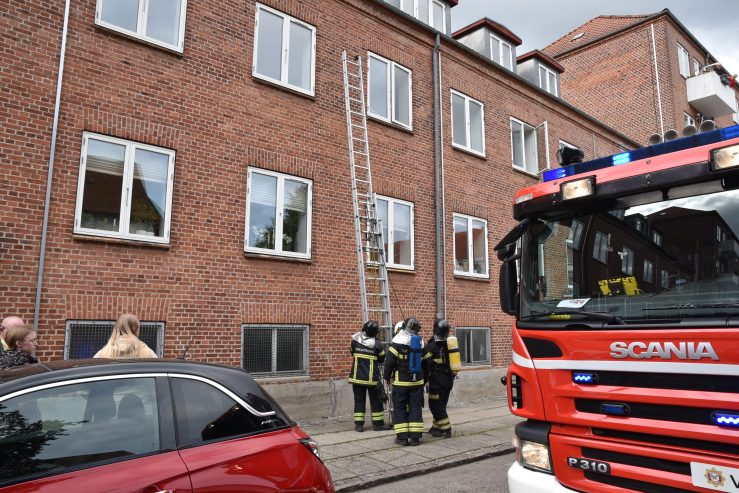 Fandt en falsk røgalarm. Johannesgade 6 i Vejle. 07/07/-2019. Kl. 18:23.