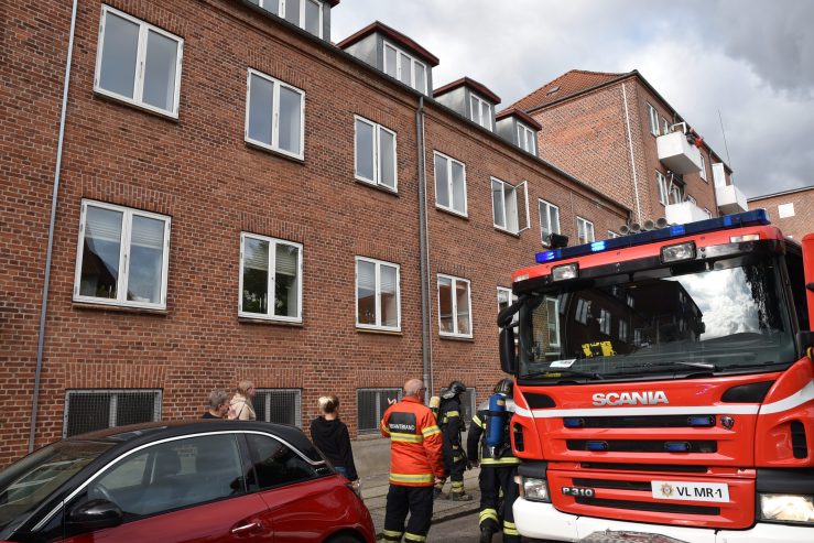 Fandt en falsk røgalarm. Johannesgade 6 i Vejle. 07/07/-2019. Kl. 18:23.