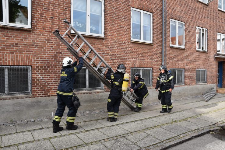 Fandt en falsk røgalarm. Johannesgade 6 i Vejle. 07/07/-2019. Kl. 18:23.