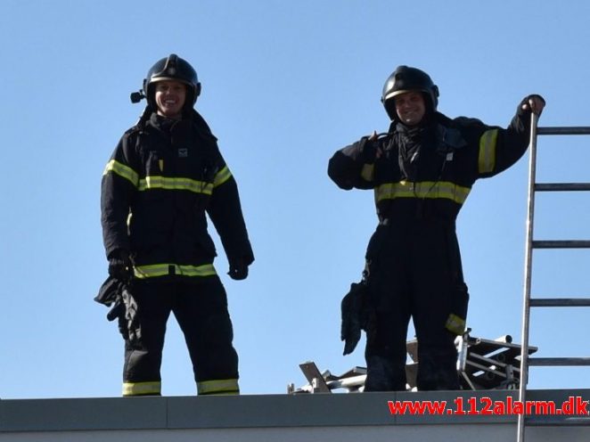 Brand i institution. Vestre Engvej 61 i Vejle. 10/07-2019. KL. 08:12.