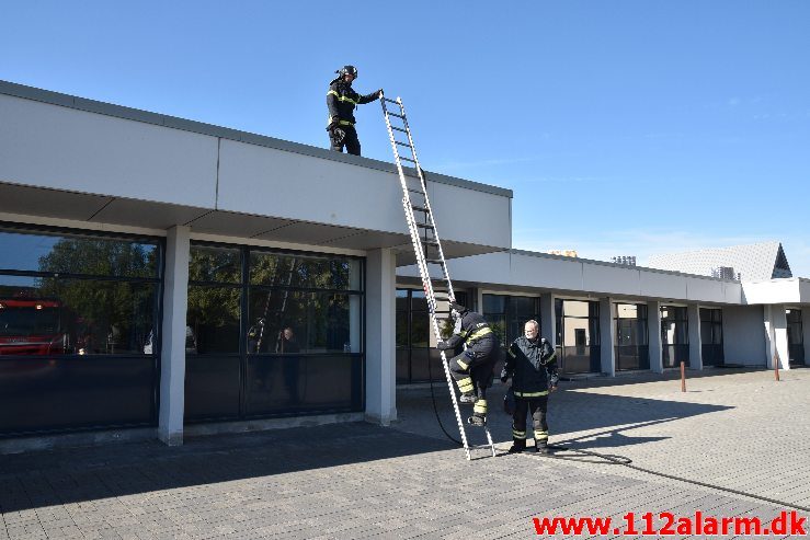 Brand i institution. Vestre Engvej 61 i Vejle. 10/07-2019. KL. 08:12.