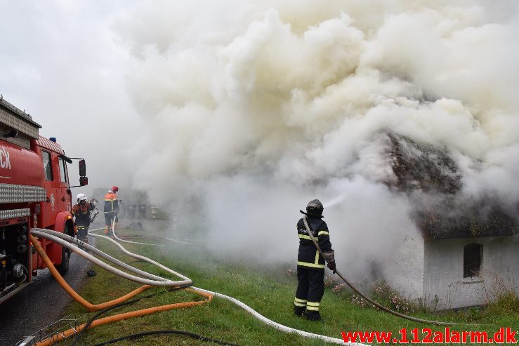 Bygningsbrand – Gård. Sødovervej i Sødover. 31/07-2019. KL. 18:31.