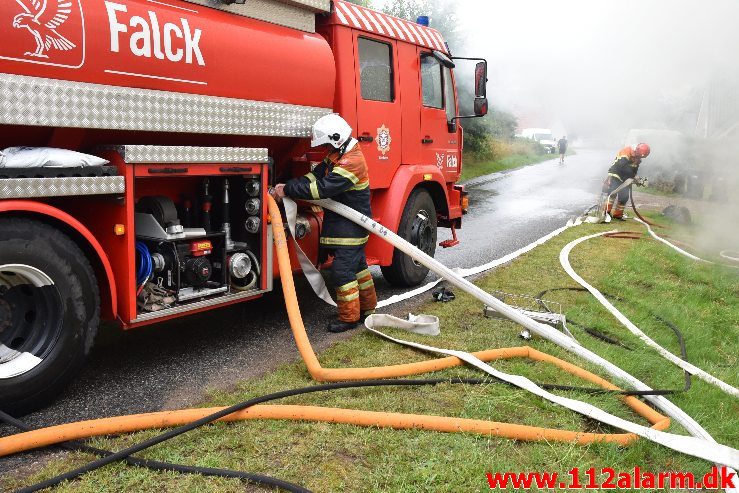 Bygningsbrand – Gård. Sødovervej i Sødover. 31/07-2019. KL. 18:31.