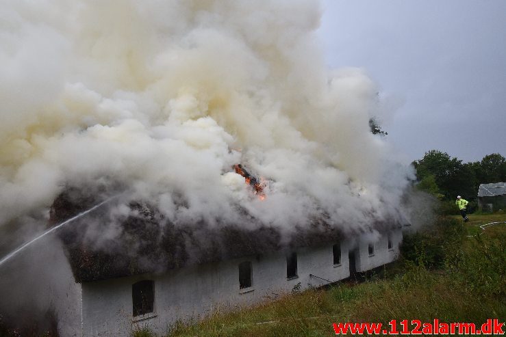 Bygningsbrand – Gård. Sødovervej i Sødover. 31/07-2019. KL. 18:31.