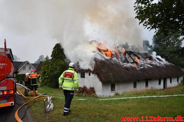 Bygningsbrand – Gård. Sødovervej i Sødover. 31/07-2019. KL. 18:31.