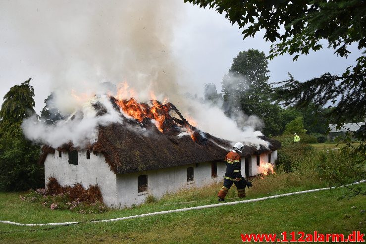 Bygningsbrand – Gård. Sødovervej i Sødover. 31/07-2019. KL. 18:31.