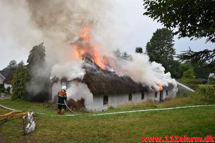 Bygningsbrand – Gård. Sødovervej i Sødover. 31/07-2019. KL. 18:31.