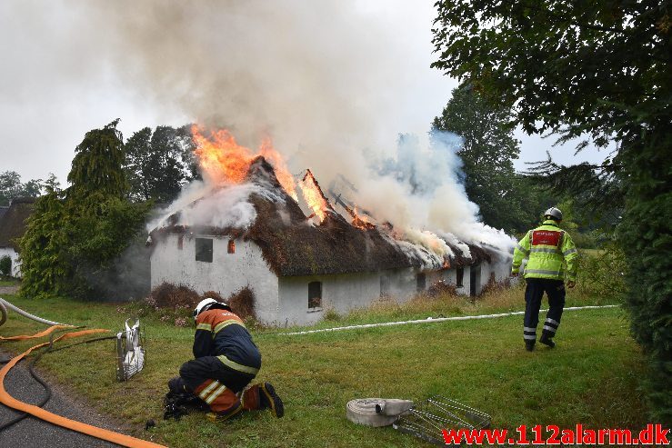 Bygningsbrand – Gård. Sødovervej i Sødover. 31/07-2019. KL. 18:31.