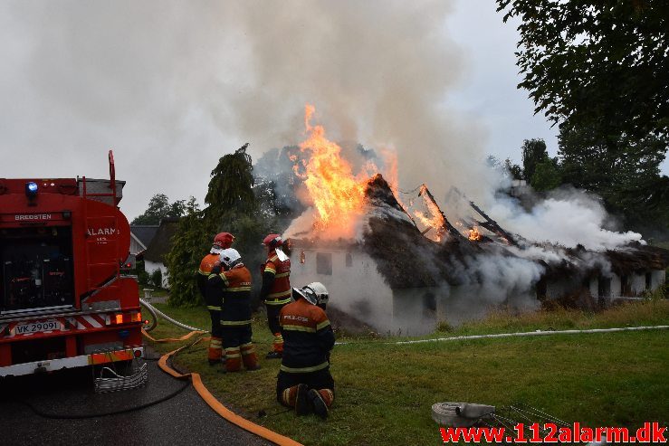 Bygningsbrand – Gård. Sødovervej i Sødover. 31/07-2019. KL. 18:31.