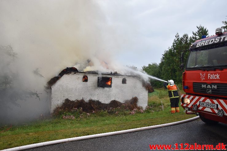 Bygningsbrand – Gård. Sødovervej i Sødover. 31/07-2019. KL. 18:31.