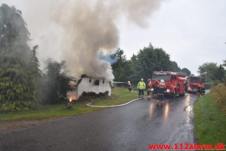 Bygningsbrand – Gård. Sødovervej i Sødover. 31/07-2019. KL. 18:31.