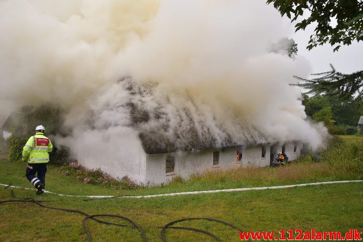 Bygningsbrand – Gård. Sødovervej i Sødover. 31/07-2019. KL. 18:31.