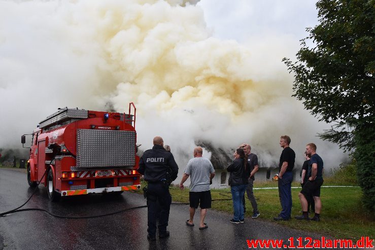 Bygningsbrand – Gård. Sødovervej i Sødover. 31/07-2019. KL. 18:31.