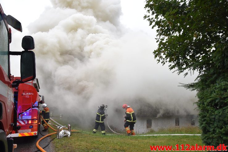 Bygningsbrand – Gård. Sødovervej i Sødover. 31/07-2019. KL. 18:31.