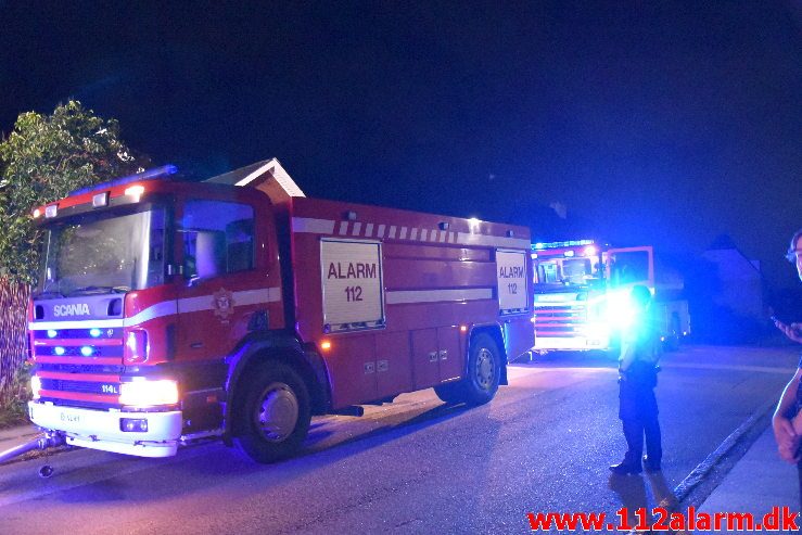 Brand i Villa. Uhrskovvej i Vejle. 02/08-2019. KL. 00:01.