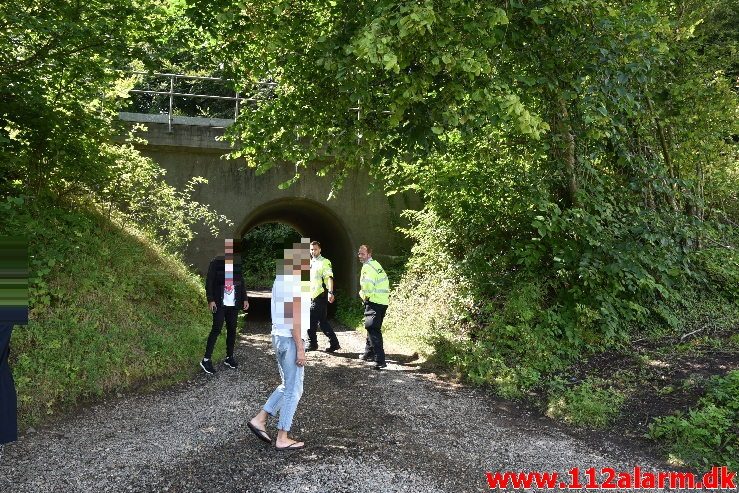 Personpåkørsel. Strækningen fra Børkop til Vejle. 12/08-2019. Kl.11:58.