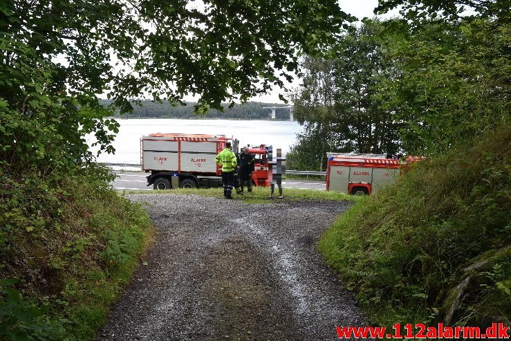 Personpåkørsel. Strækningen fra Børkop til Vejle. 12/08-2019. Kl.11:58.