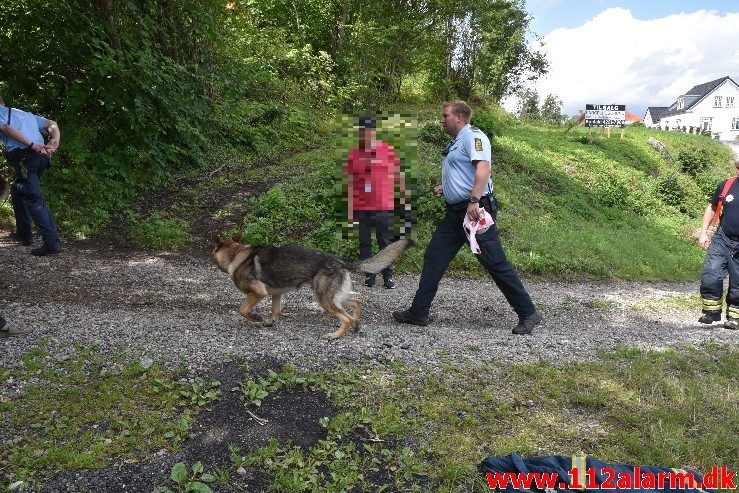 Personpåkørsel. Strækningen fra Børkop til Vejle. 12/08-2019. Kl.11:58.