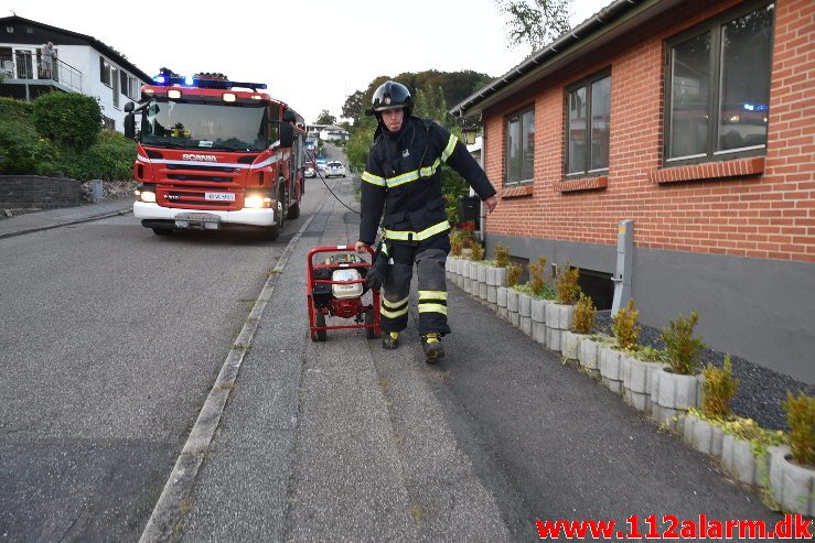 Brand i Villa. Mølgårdsvej i Vejle Øst. 26/08-2019. Kl. 20:00.